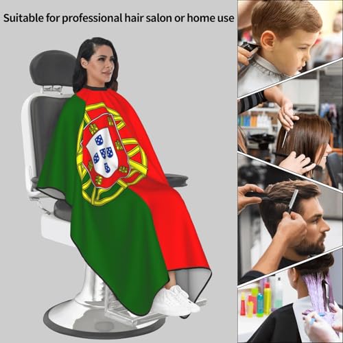 Capa para Corte de Cabello con Diseño Bandera de Portugal miniatura 6