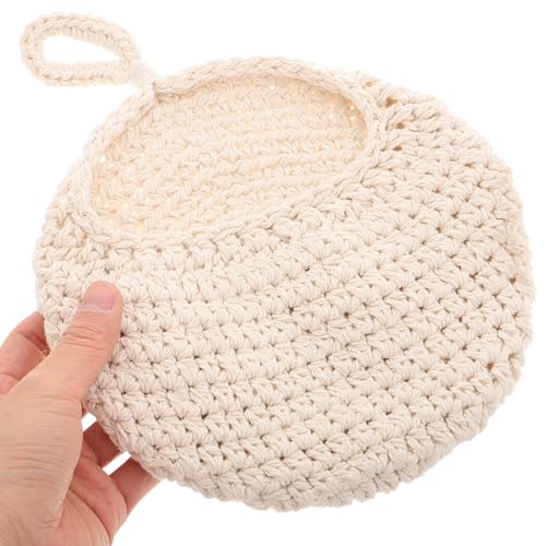 Cestas colgantes de cocina TOYANDONA beige de cuerda de algodón 5
