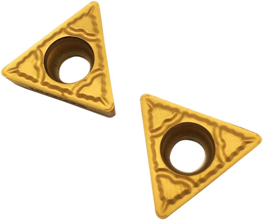 GBJ TCMT3(2.5) TCMT16T308 TCMT3(2.5)1 TCMT16T304 Carbide Inserts Turning inserts for Machining Steel parts, CVD Coating Turning Tools (TCMT3(2.5)2-MM Gold)
