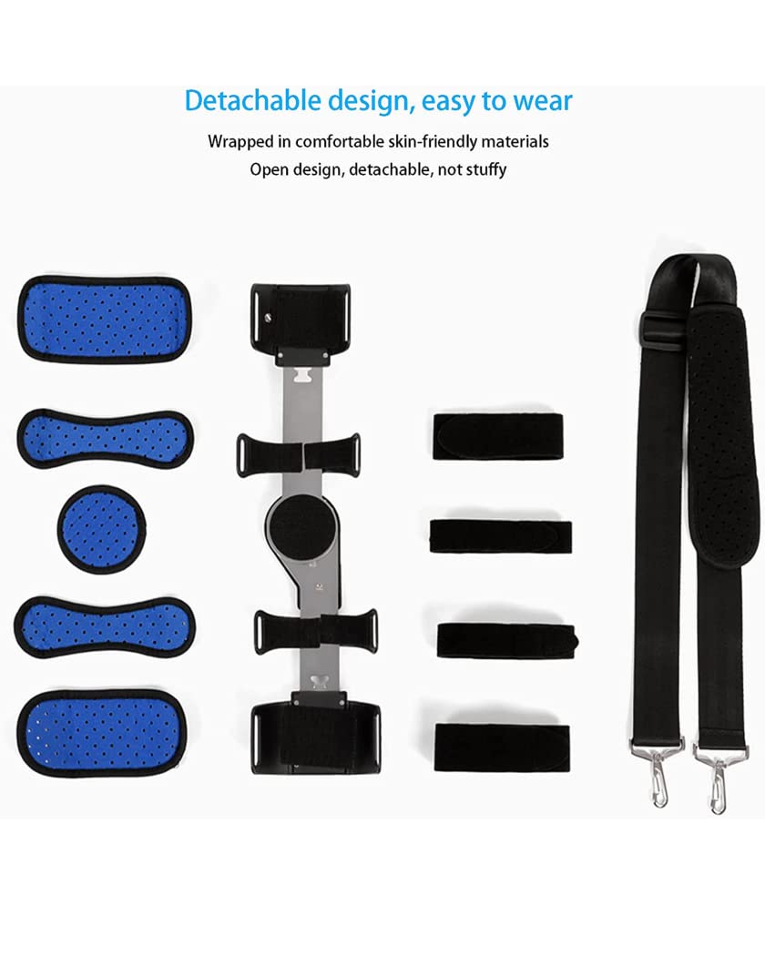 Codera con bisagras ajustable postoperatoria férula de longitud completa ortesis aleación de aluminio soporte para codo inmovilizador codo brazo cabestrillo protector de fractura, derecha (i