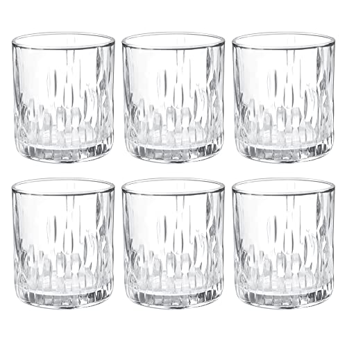 Image of Treo by Milton Steps 330 Whiskey Glass Tumbler, Set of 6, 330 ml Each, Transparent