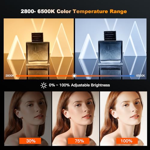 Godox ML60IIBi 70W LED Video Light, 2800-5600K Bi-Color Monolight Kit with 2xNP-F970 Battery, Bracket Handle CRI/TLCI 97+ App Control Portable Continous Output Lighting for Photography and Videography