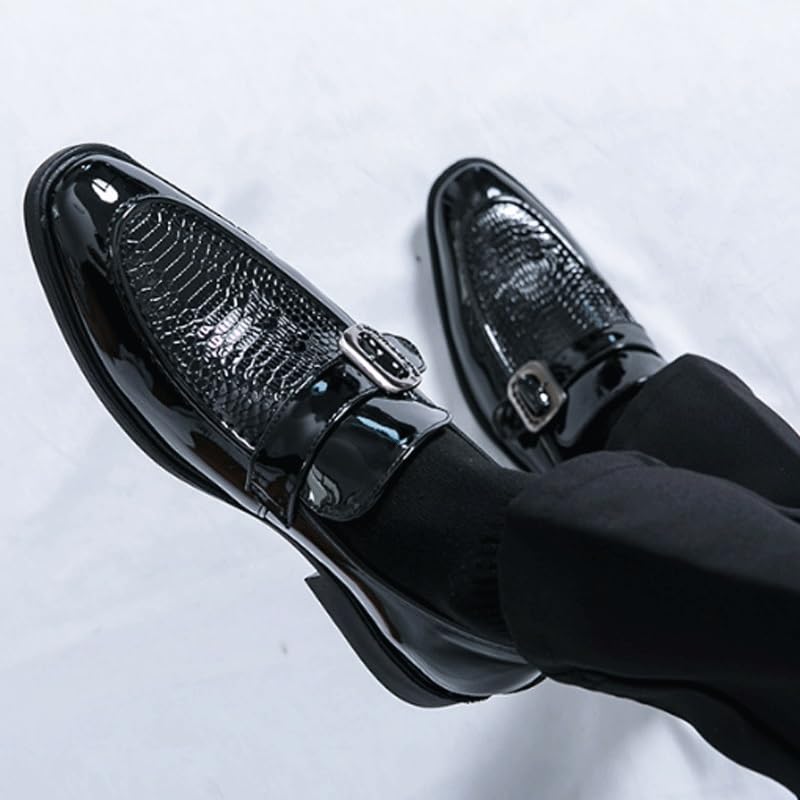 Men's Alligator Crocodile Print Oxfords Fashion Lace Up Dress Shoes Formal Business Oxford Weddings Prom3