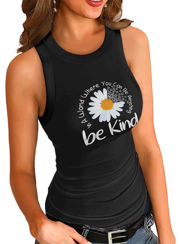 DokotooWomens Ladies Ribbed Thick Strap Racerback Tight Slim Fitted Sporty Workout Tank Tops