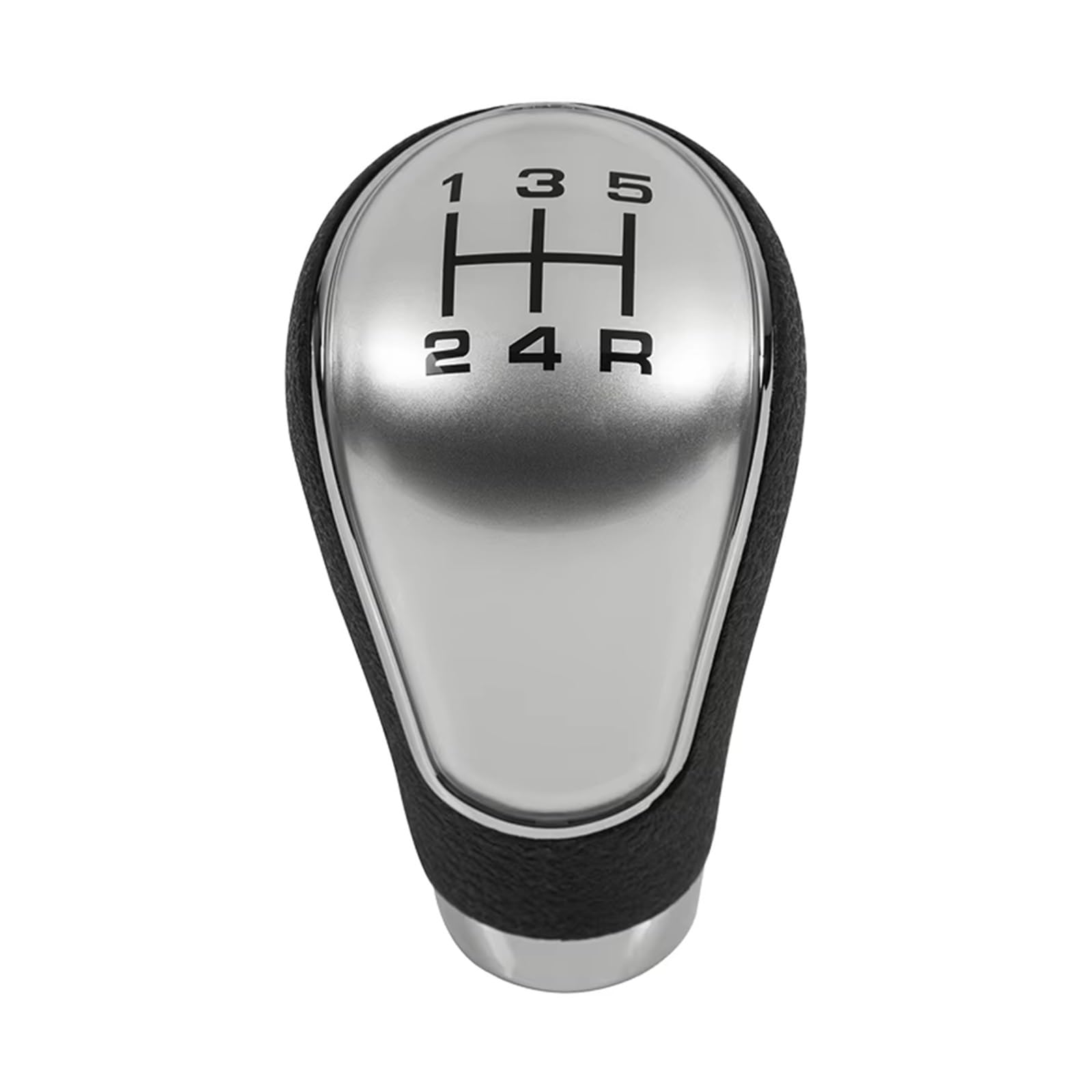 Hguvsjd 5 Speed Silver Car Shift Gear Knob For Mazda 2/3/323/6/3 Bk 2004-2012 5/6 Speed Gear Shift Knob Lever Shifter Pen Black Silver Transmission Shifter Lever(5 Speed Silver)