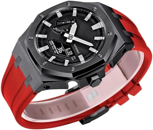 Bracelet GA2100 caoutchouc fluoré anti-poussière et boîtier acier KLVN contre usure résine