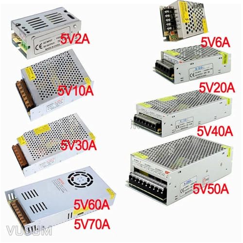 Transformateur LED 5V 50A stable pour éviter le scintillement WS2812B
