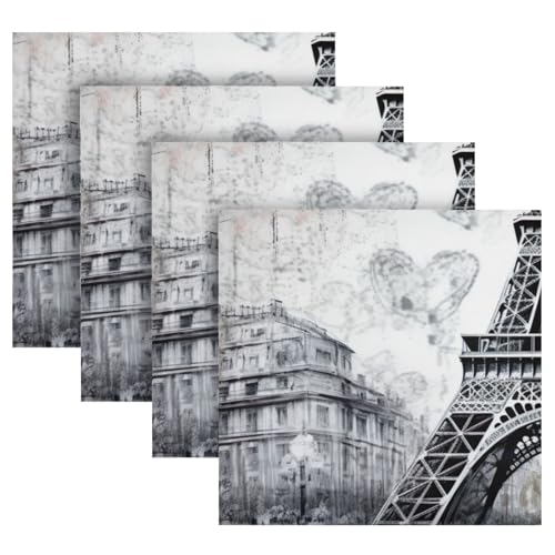 Servilletas de Tela Cuadradas Paris Tower Pack 6 miniatura 5