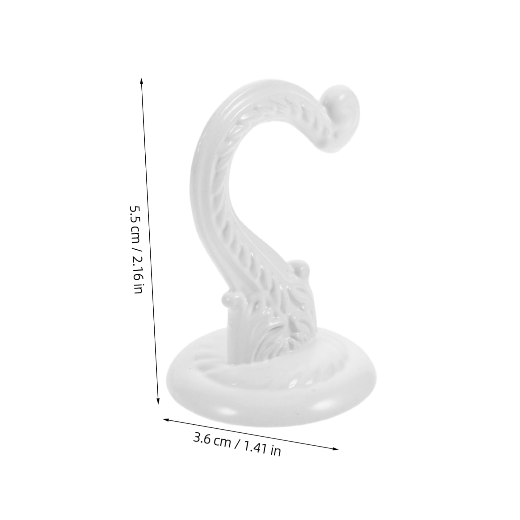 SUPVOX 8 Sets Ceiling Hooks Metal Plant Pot Hangers Flower Pot Hooks for Ceiling Bird Feeders Wind Chimes Easy Install Versatile