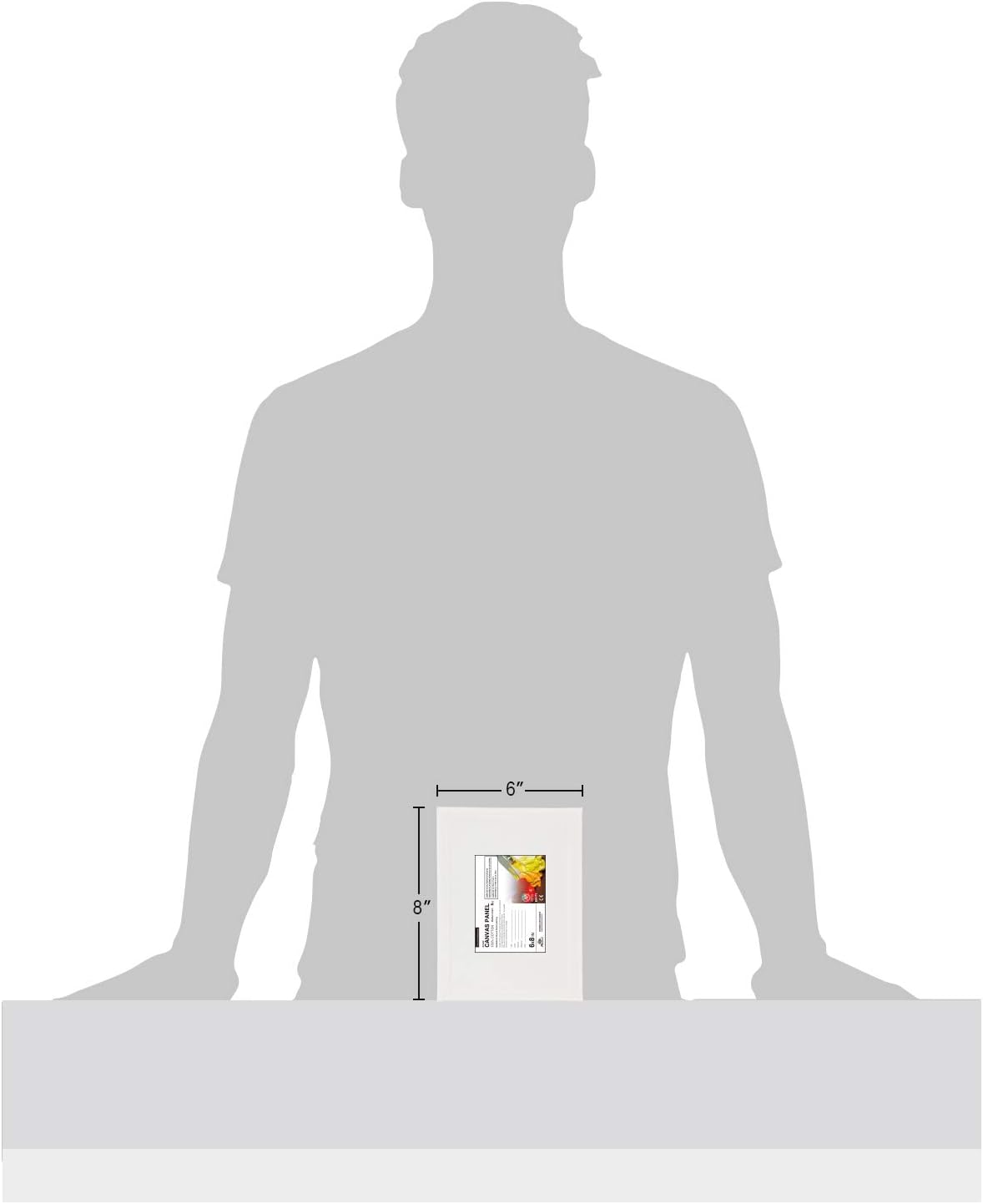 PHOENIX Small Painting Canvas Panels 6x8 Inch, 12 Value Pack - 8 Oz Triple Primed 100% Cotton Acid Free Canvas Boards for Painting, White Blank Flat Canvas Boards for Acrylic, Oil Paints - Image 4