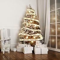 Amazon.co.jp: TIKALON クリスマスツリー飾りリボン クリスマスツリー