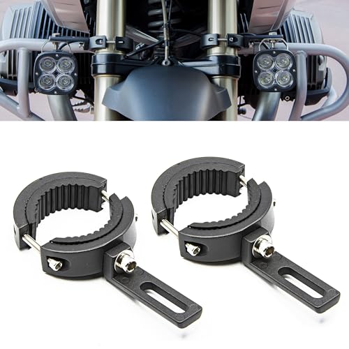Soportes para focos de motocicleta universales de metal regulables para horquillas de 38-60 mm
