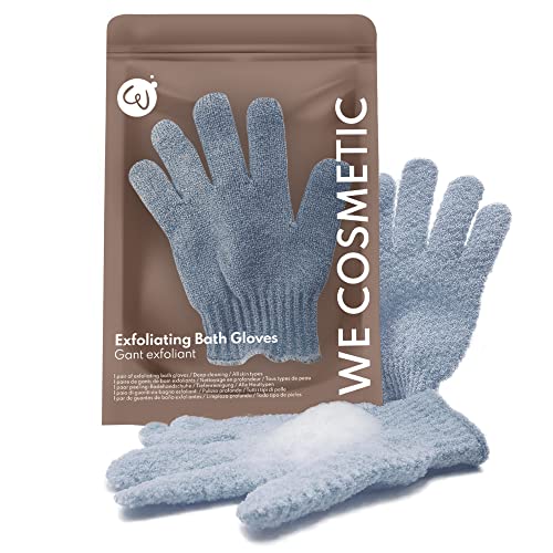 2x Gants Exfoliants Pour Le Corps | Gommage Et Gant De Crin | Gant De Toilette Adulte - WE COSMETIC (Light exfoliation)