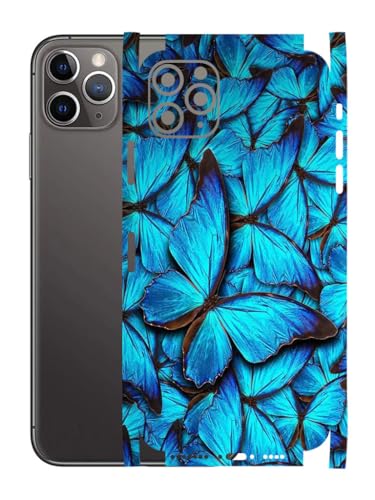 Image of AtOdds - Full Body Back Screen Guard Protector Film - Lamination Wrap Skin Sticker for iPhone 11 Pro Max | Scratchproof Matte Finish (Design - Butterfly)