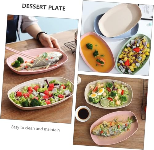 Image of Deep Plates 29cm Large Dinner, Unbreakable Plastic, Reusable, Shatterproof, Camping, Children's Plates, BPA-Free, Microwave-Safe, Dishwasher Safe (Multicolor, 4)