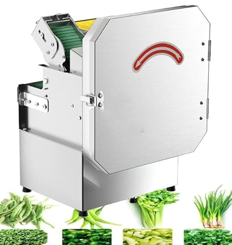 FENGSSLL Hachoir à oignons Verts Professionnel, Coupe-légumes électrique 200 W, Hachoir à oignons Nouveaux, pour Gingembre, Piment, Pommes de Terre, concombres, 150 kg/h, Coupe-oignons Verts, céleri