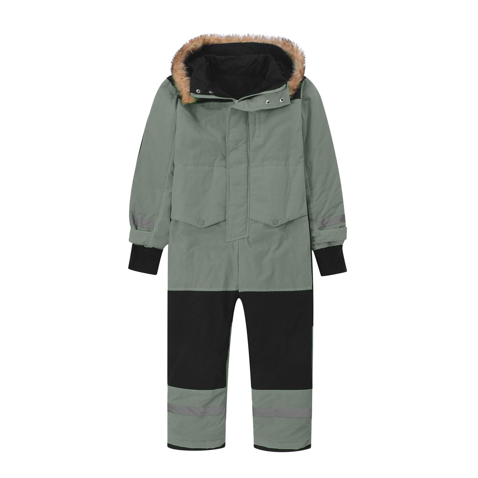 Combinaison de Neige Enfants Garçons Fille Combinaison de Ski Thermique Hiver Combinaisons Neige bebe Combinaisons Waterproof Coupe-Vent avec Capuche Jumpsuit Softshell d’Extérieur Multisports