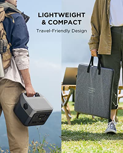 EF ECOFLOW RIVER 2 Max Solar Generator 512Wh Long-life LiFePO4 Portable Power Station& 160W Solar Panel for Home Backup Power, Camping & RVs 100% Charged in 60m with 3000+ Cycles & Up to 1000W Output - Image 6