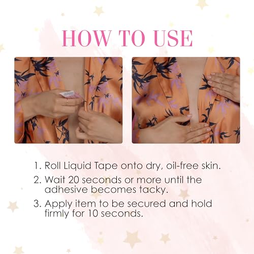 Hollywood Fashion Secrets 63147 Liquid Fashion Tape Mini, Roll-On Skin Adhesive thumb #4