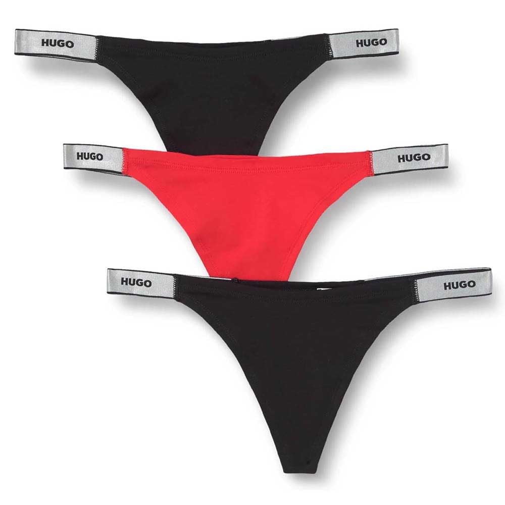 HUGO Women's Triplet String Gift 10272521 0 Thong, Open Miscellaneous, XS