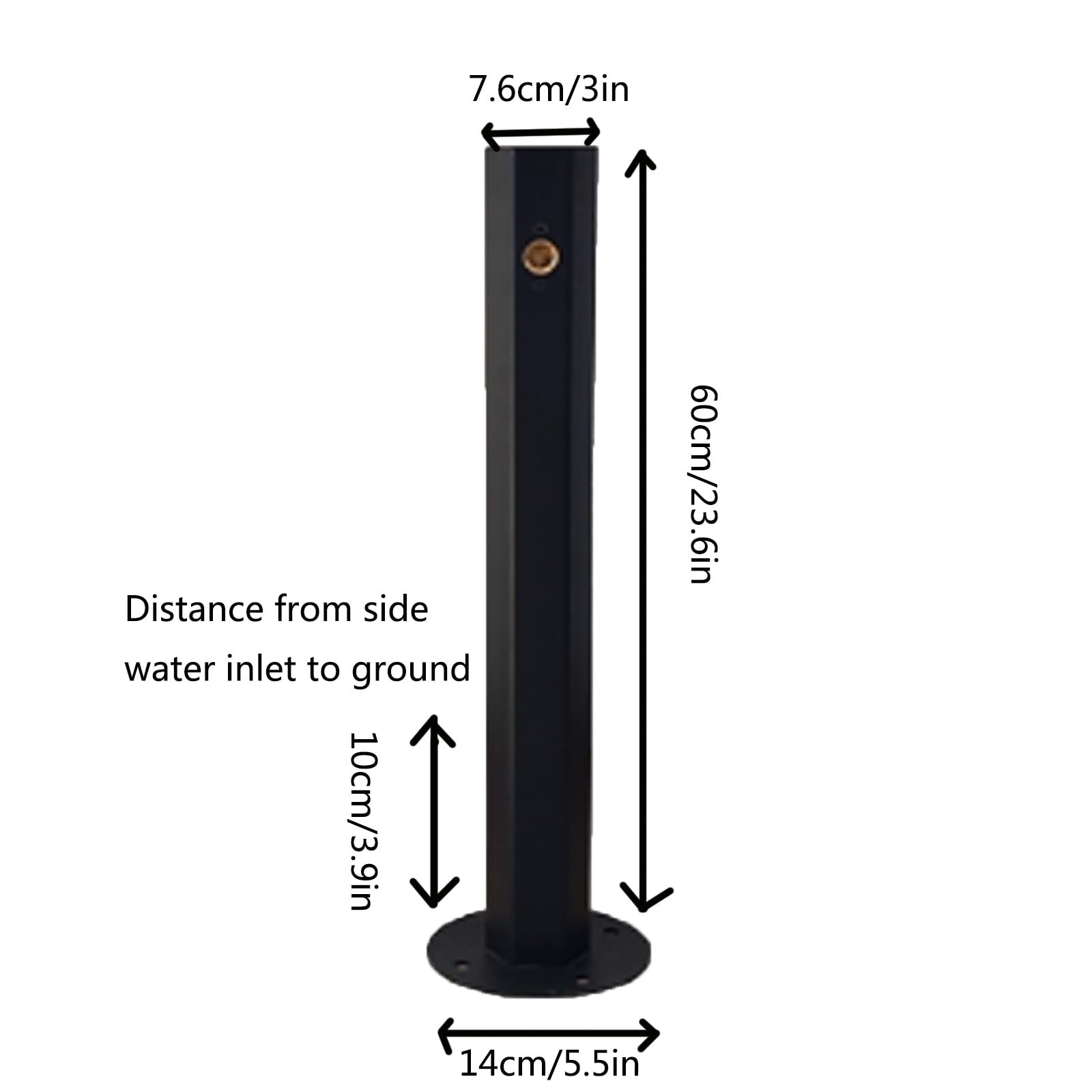 Columna de agua vertical para jardín, grifo al aire libre, hidrante anticongelante, grifo de granja, llave de agua duradera para uso en jardín