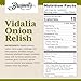 Braswell’s Sweet and Savory Gourmet Vidalia Onion Relish – Small-Batch, Renowned Specialty, Made in USA, Since 1946 (8oz)