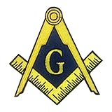 Mason Masons Masonic Live Better Logo Symbols - Iron on Embroidered Patch Applique