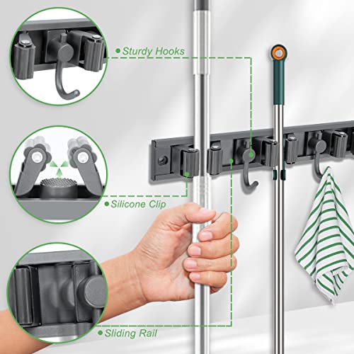 Airminti Porta Scope Parete, Appendi Scope a Muro