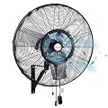 BILT HARD 30" Oscillating High-Velocity Outdoor Wall Misting Fan, 3-Speed Patio Fans for Outside, 80° Oscillation, Waterproof, Industrial Wall Mount Fan for Outdoor- UL Listed