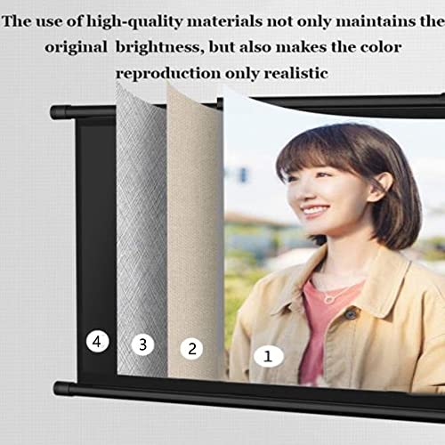 Pantalla manual 60" para proyector, formato 4:3 miniatura 3