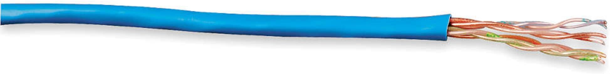 / Prysmian - W5131431E - GENSPEED Category Cable: 1, 000 ft Cable Lg, 24 AWG, Plenum, Blue, PVC, Std,