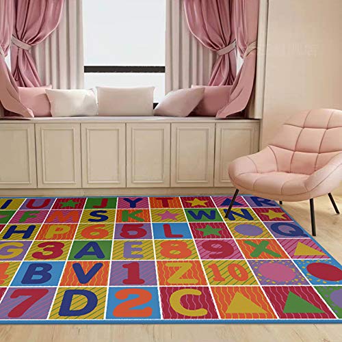 Tapis rouge à poils courts pour sécuriser le sol glissant de la salle de jeux