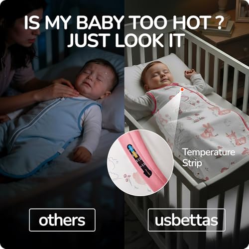 Image of Baby Sleep Sack 6-12 Months, 1.0 TOG Toddler Sleep Sack Thermostatic, Super Soft Cotton Baby Wearable Blanket for Boys Girls, Baby Sleeping Bag with 2-Way Zipper for All Season