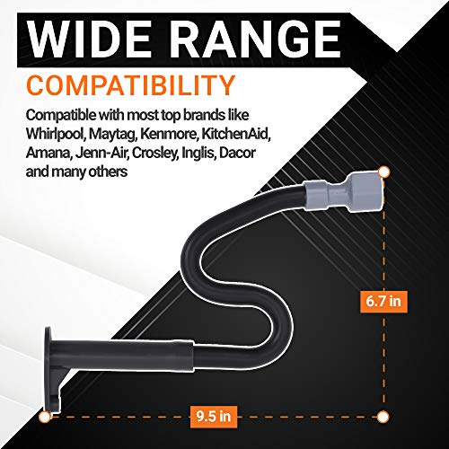 W10619951 Refrigerator Drain Tube Replacement Part By Bluestars - Perfect Fix For Leaky Freezers - Fit Whirlpool Maytag Kenmore - Replaces 2887289 Ap5780744 W10210987 #TOP1
