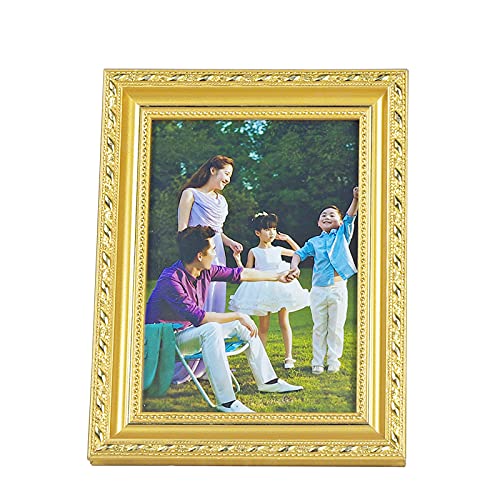 無垢材の額縁木製のフォトフレーム家族の結婚式のアートPaintingPhotos家の装飾ギフト10インチ(20.3 * 25.4cm)ゴールド-519