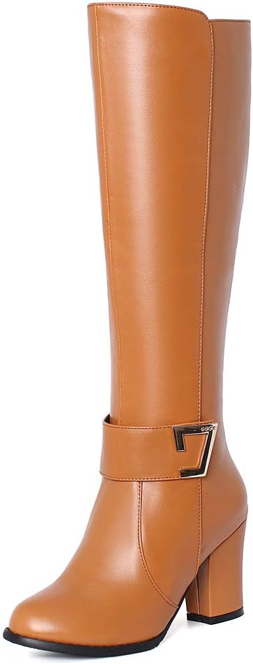 Mexx Pomme hoge laarzen donker cognac