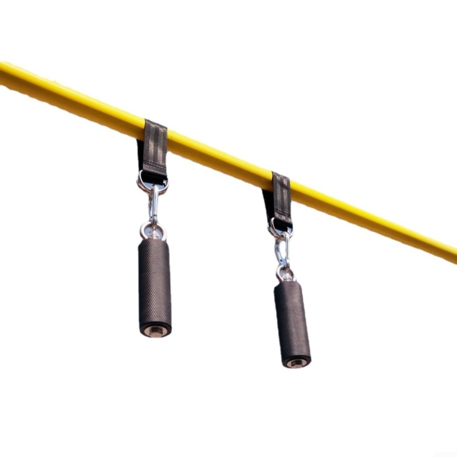 Juego de 2 asas de dominadas con cono cónico y agarres rectos para fitness, barras colgantes de hierro para mejorar los músculos del antebrazo y el rendimiento de escalada en casa