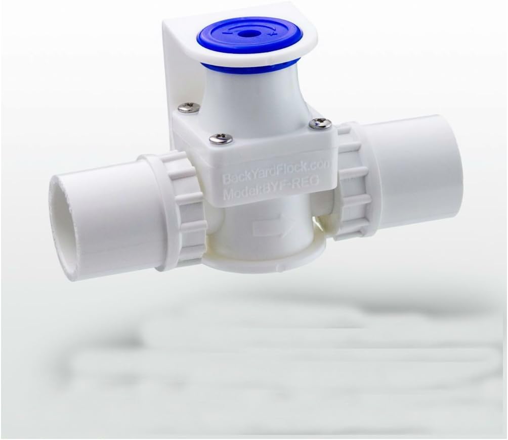 Low Pressure Reducing PVC Water Regulator For Chicken Drinkers - Nipples + Cups