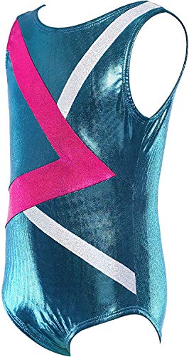 Dancina Girls Gymnastics Tank Top Leotard Dancewear 10 Greater > Aqua #TOP1