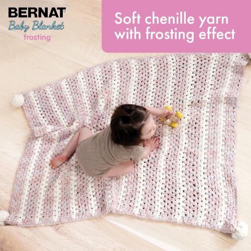 Image of Bernat Baby Blanket Frosting Meadow Yarn - 1 Pack of 10.5oz /300g - Polyester - #6 Super Bulky - 220 Yards - Knitting & Crochet