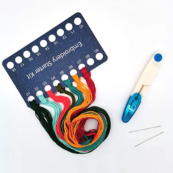 Amazon.co.jp: One Piece Embroidery Starter Kit Set with Color