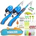 YONGZHI Kids Fishing Pole with Spincast Reel Telescopic Fishing Rod Combo Full Kits for Boys, Girls, and Adults