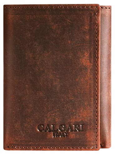 CALGARI® Italian Luxury Leather Wallets For Men | Trifold