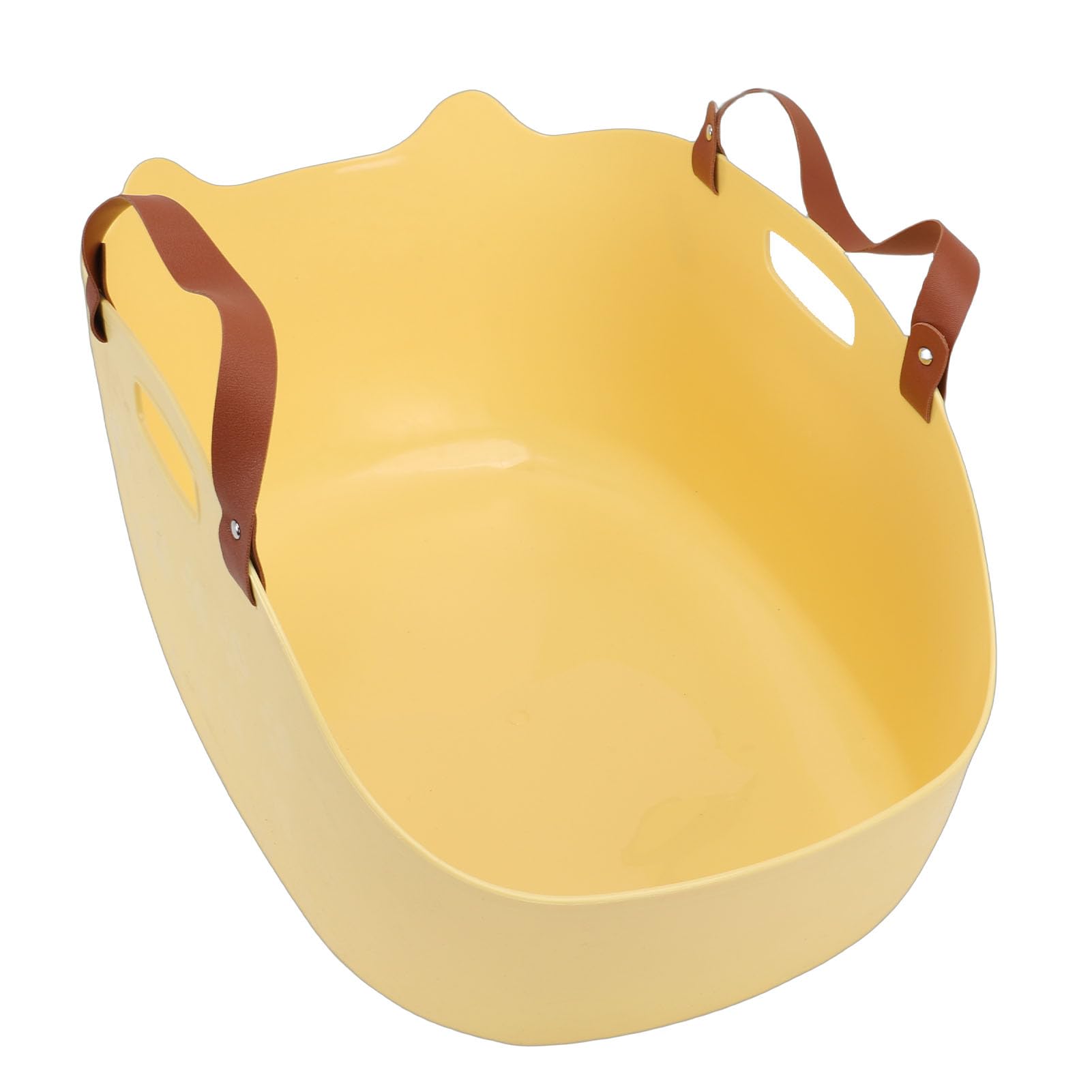 Zerodis Standardowe Kuwety dla Dużych Kotów 20x13x8 Cali Przestronna Kontrola Zapachu Konstrukcja Zapobiegająca Rozpryskom Artykuły Codziennego Użytku dla Kotów (YELLOW)