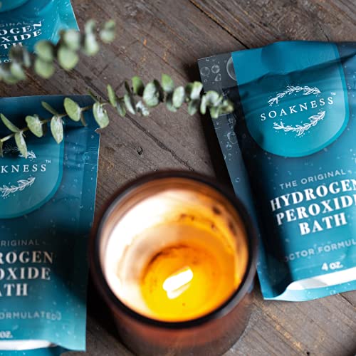 Hydrogen Peroxide Bath Epsom Salts For Soaking For Pain - Dead Sea Salt, Clay, Eucalyptus, Colloidal Oatmeal Bath, Energize And Detox Bath (1) Pack #TOP7