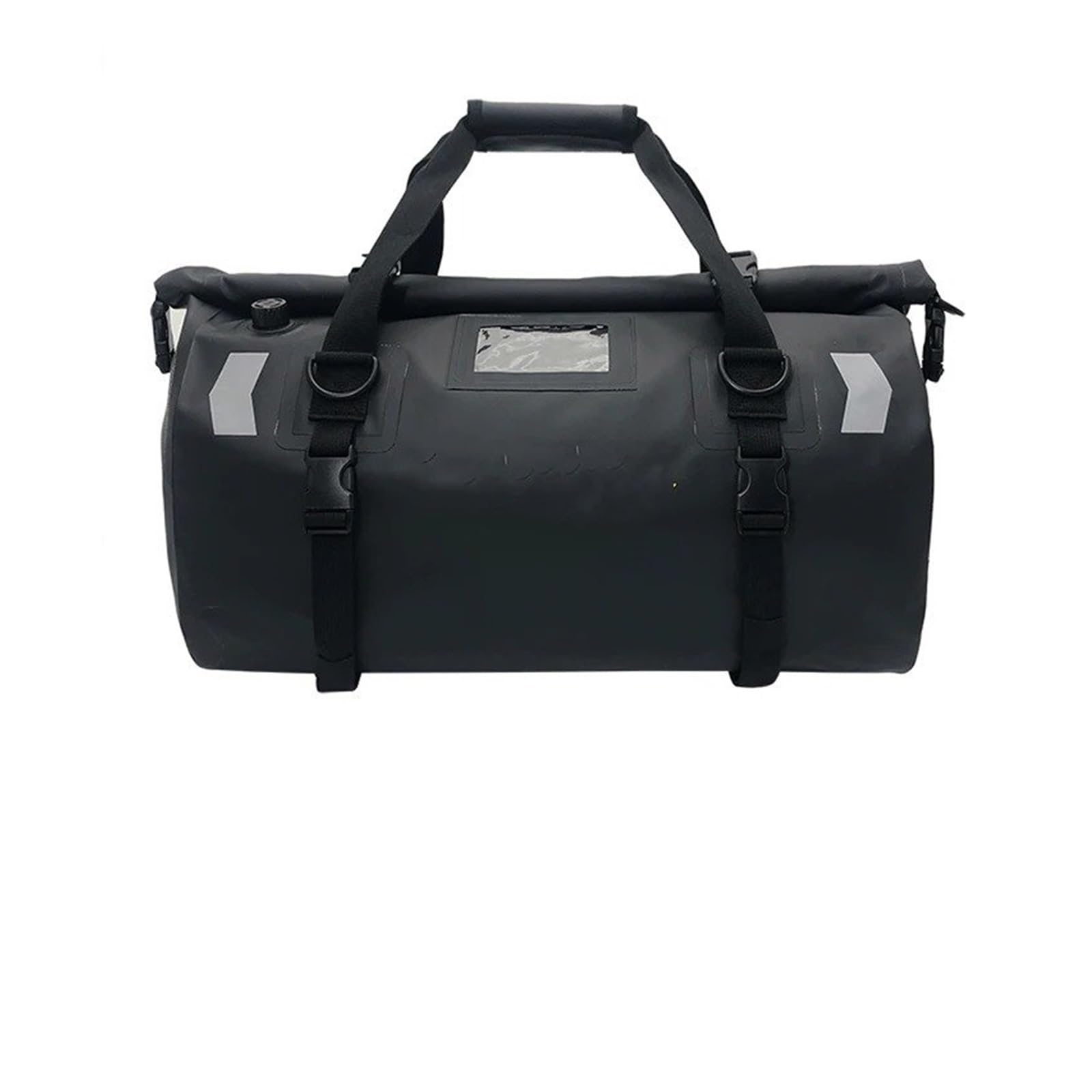 Borsa Moto Borse Posteriori Impermeabili Moto Universali 40L 66L Casco Durevole Borsa Sedile Posteriore Capacità Guida Motocross Selle Moto Bagagli(40L-Black)