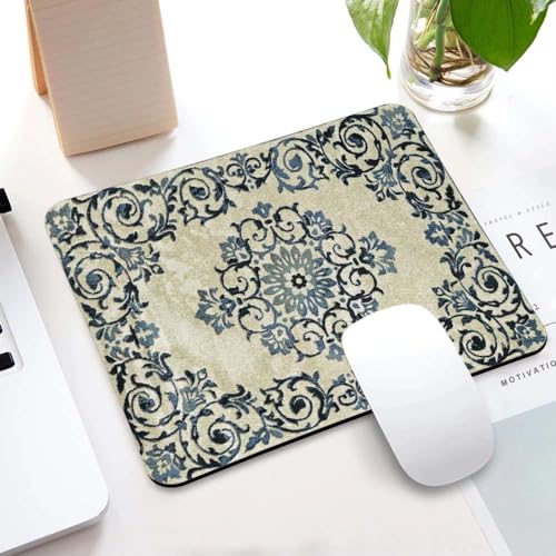 Image of Carpet Pattern Mousepad - Small Non-Slip Rubber Carpet Design Printed Computer Mouse Pad 19x22cm (FMP0235)