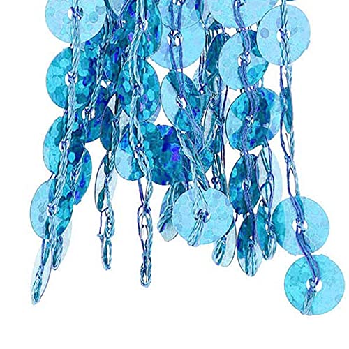 Reetan Boho Belly Skirt Sequins Belly Hip Scarf Tassel Fringe Skirt Rave Party Dance Performance Costume For Women And Girls (H-Blue) #TOP5