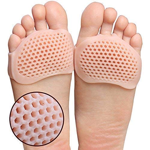 Silicone Gel Half Toe Sleeve Anti-Skid Forefoot Pads – Soft Front Foot Socks for Pain Relief & Heel Protection(1 Pair)-image-2