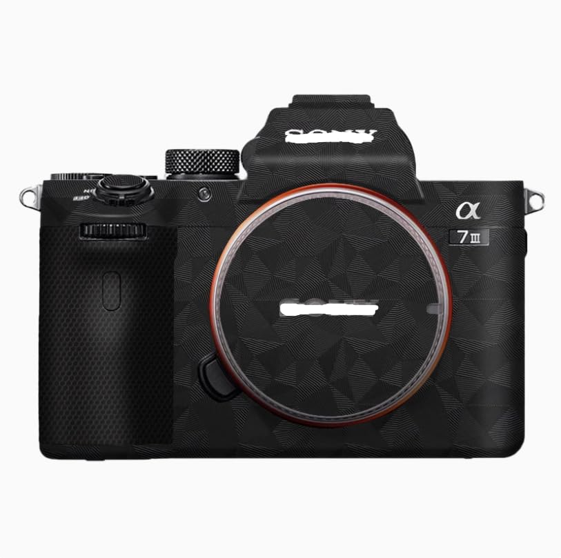 Camera Decal Skin for Sony A7M3 3M Material Sticker Waterproof Camera ProtectorNordic Triangle Black